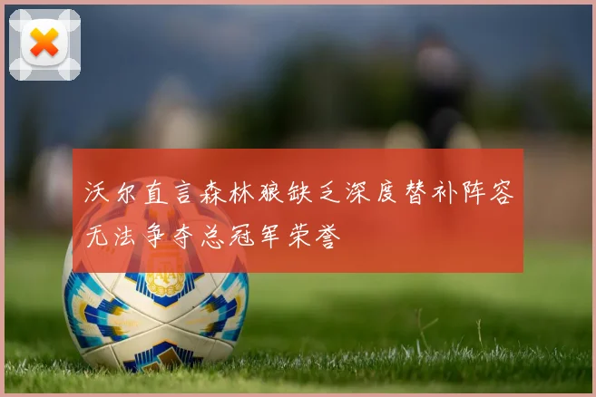 沃尔直言森林狼缺乏深度替补阵容无法争夺总冠军荣誉
