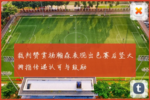 裁判赞赏杨瀚森表现出色赛后竖大拇指传递认可与鼓励
